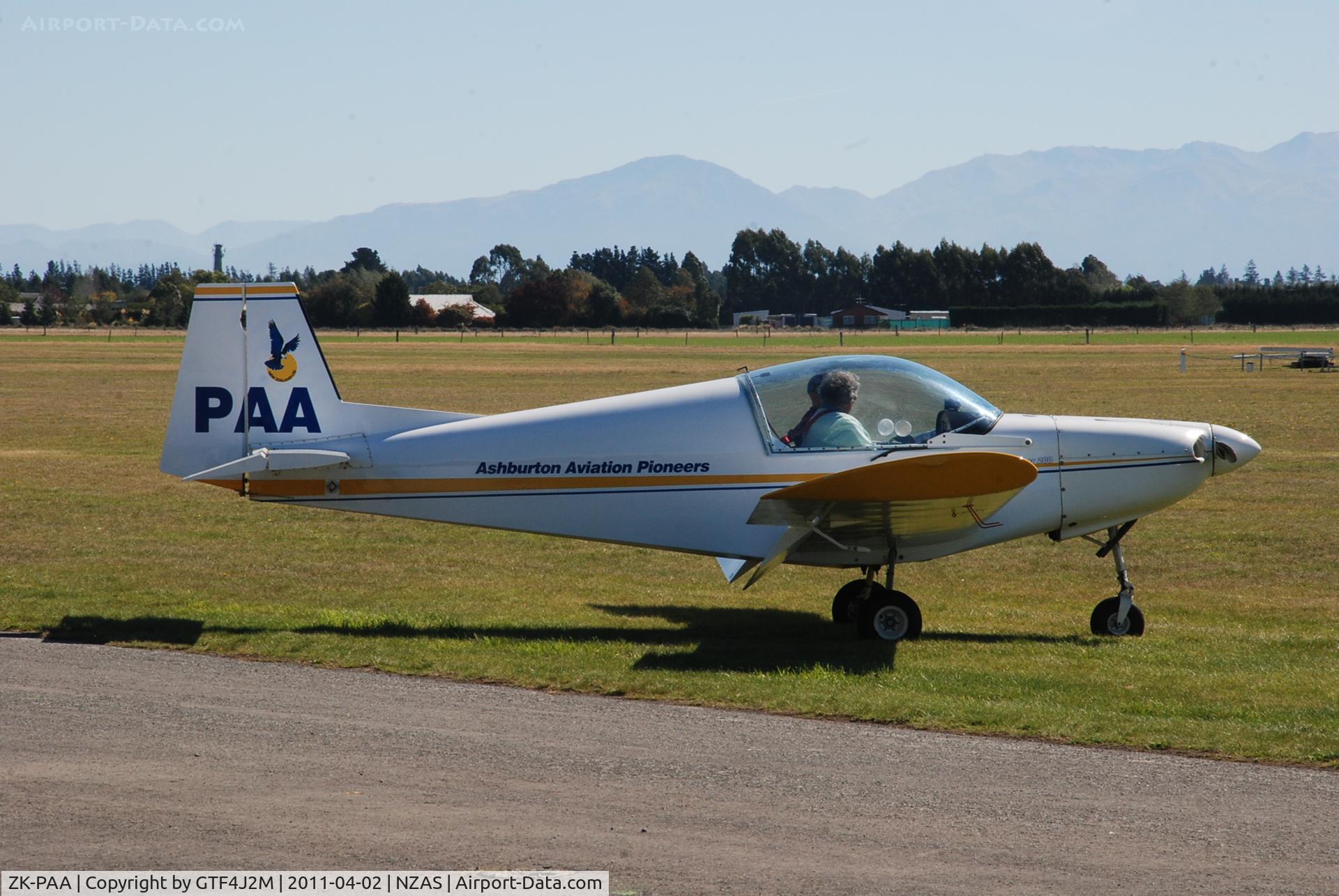 ZK-PAA, Alpi Aviation Pioneer 200 C/N NZ2007, ZK-PAA  at Ashburton 2.4.11