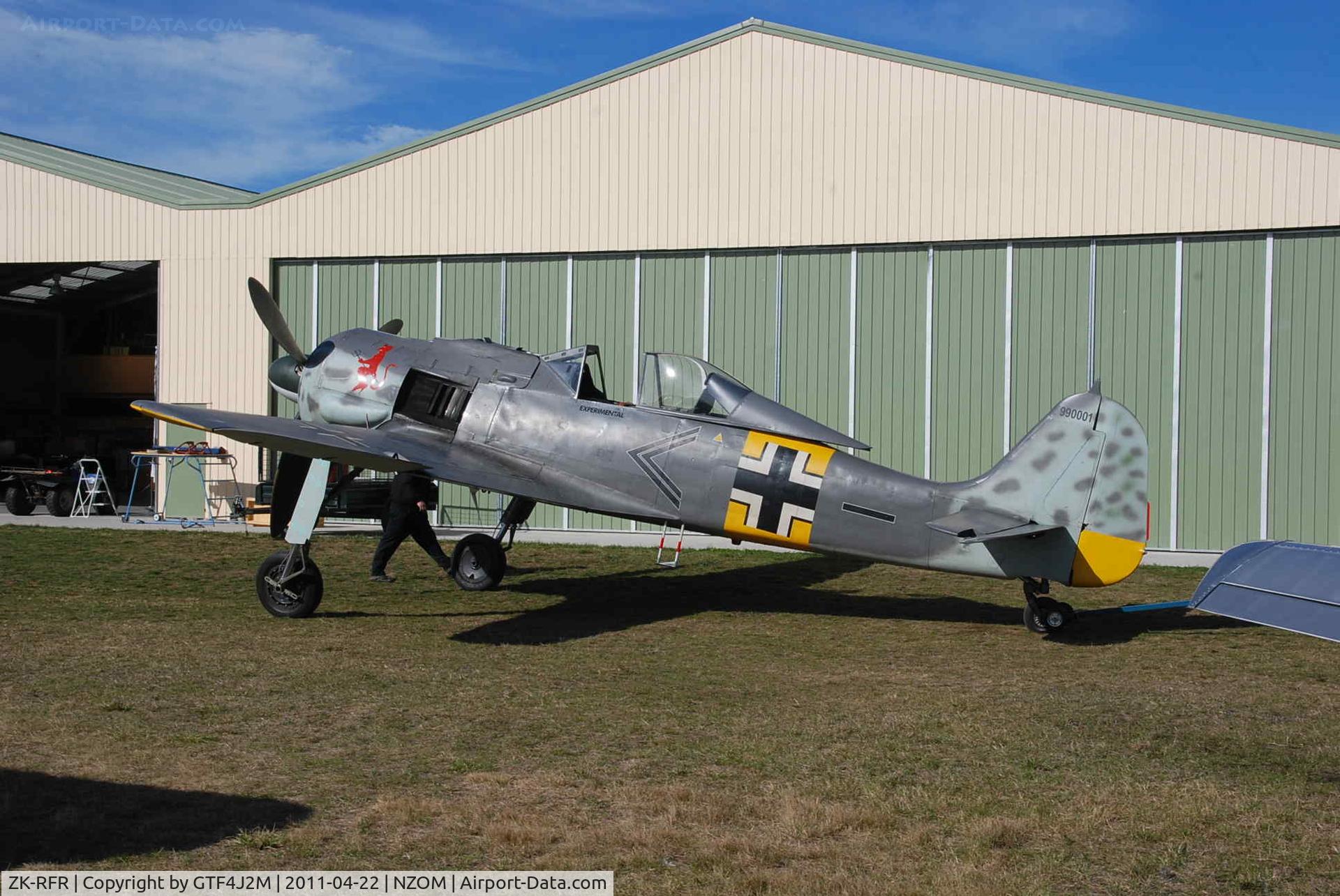 ZK-RFR, 2004 Flugwerk Fw 190-A8/N Replica C/N 990001, ZK-RFR  in Luftwaffe c/s at the Omaka airshow 22.4.11