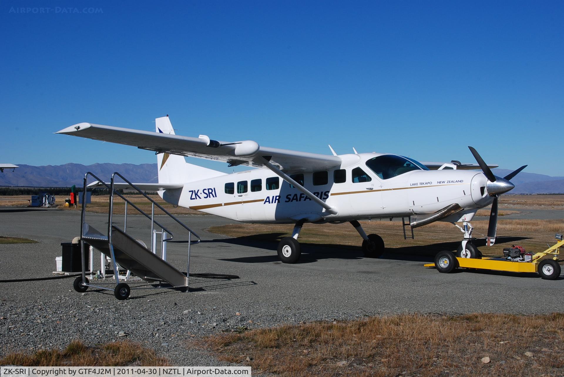 ZK-SRI, 1997 Cessna 208B Grand Caravan C/N 208B0636, ZK-SRI  Air Safaris  Lake Tekapo 30.4.11