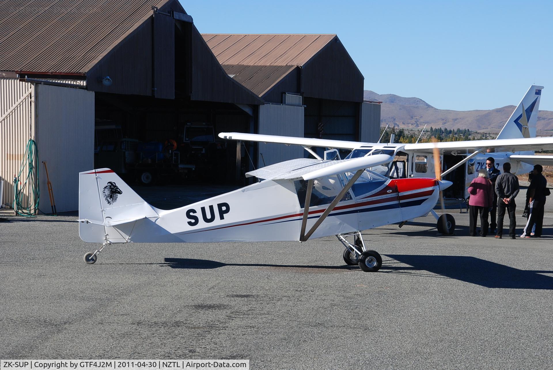 ZK-SUP, Tekweld Supapup mk 4 C/N 15, ZK-SUP at Lake Tekapo 30.4.11