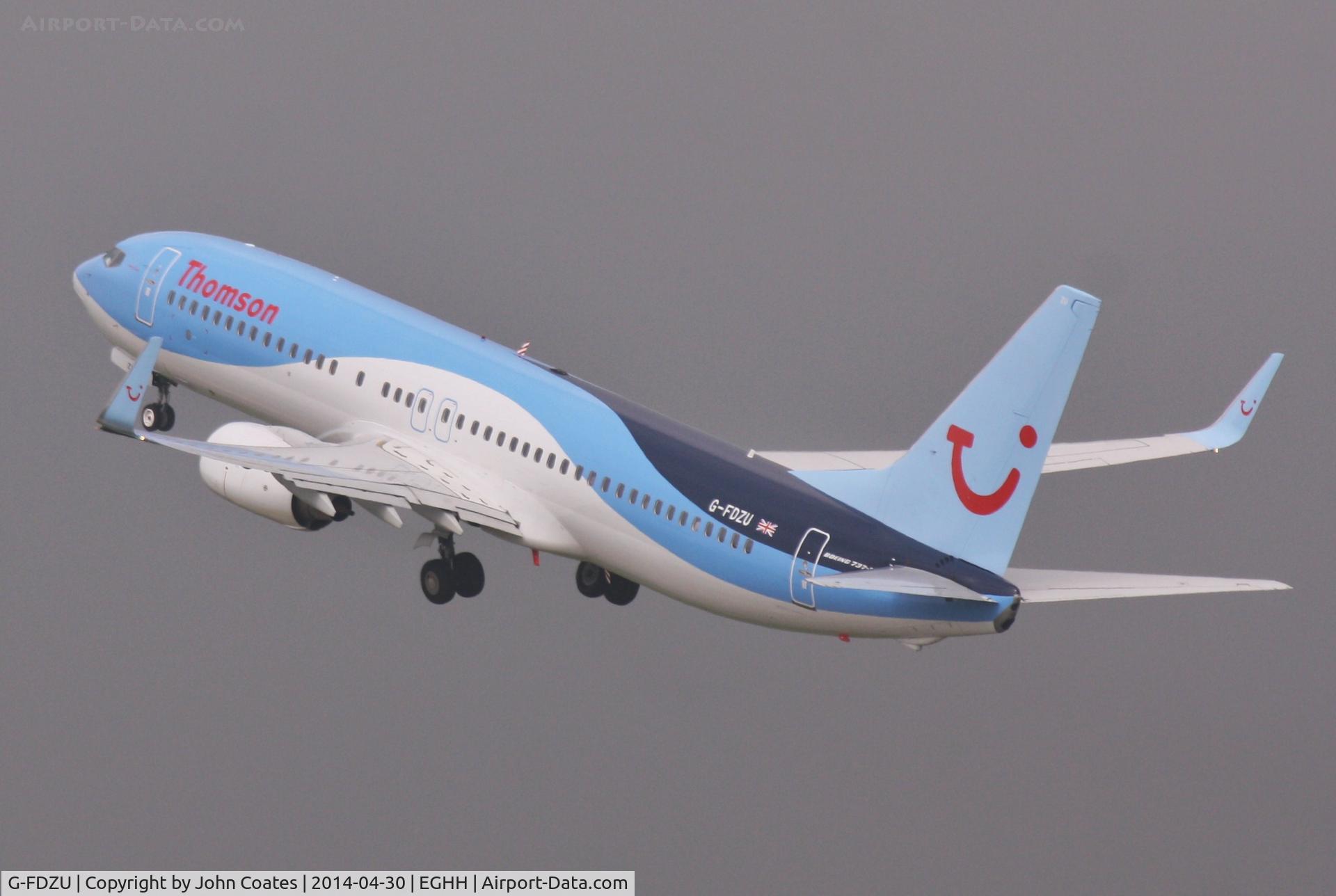 G-FDZU, 2011 Boeing 737-8K5 C/N 37253, Misty morning departure