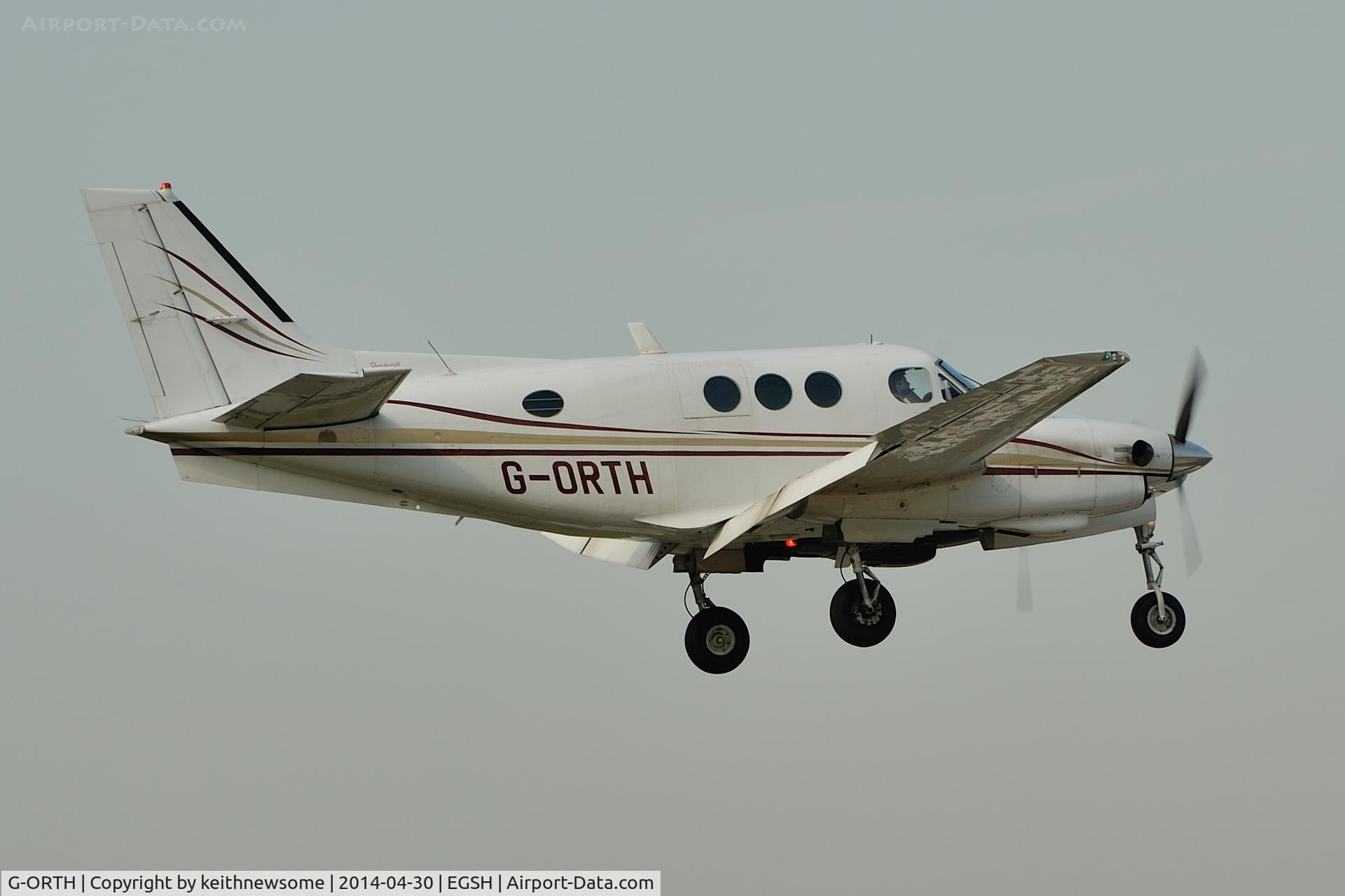 G-ORTH, 1975 Beech E90 King Air C/N LW-136, Regular Visitor !