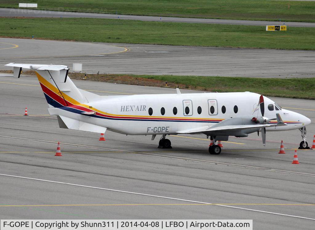 F-GOPE, 1994 Beech 1900D C/N UE-103, Parked at the General Aviation area...