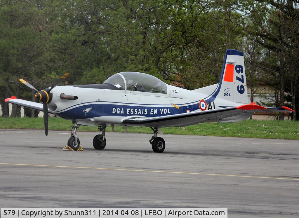 579, Pilatus PC-7 Turbo Trainer C/N 579, Parked at the military apron in new CEV c/s