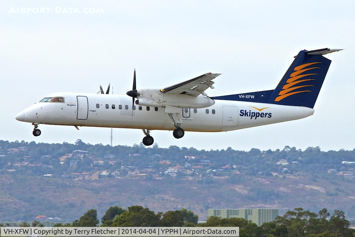 VH-XFW, 1993 De Havilland Canada DHC-8-314 Dash 8 C/N 356, Skippers Aviation's 1993 De Havilland Canada DHC-8-314, c/n: 356 at Perth Int