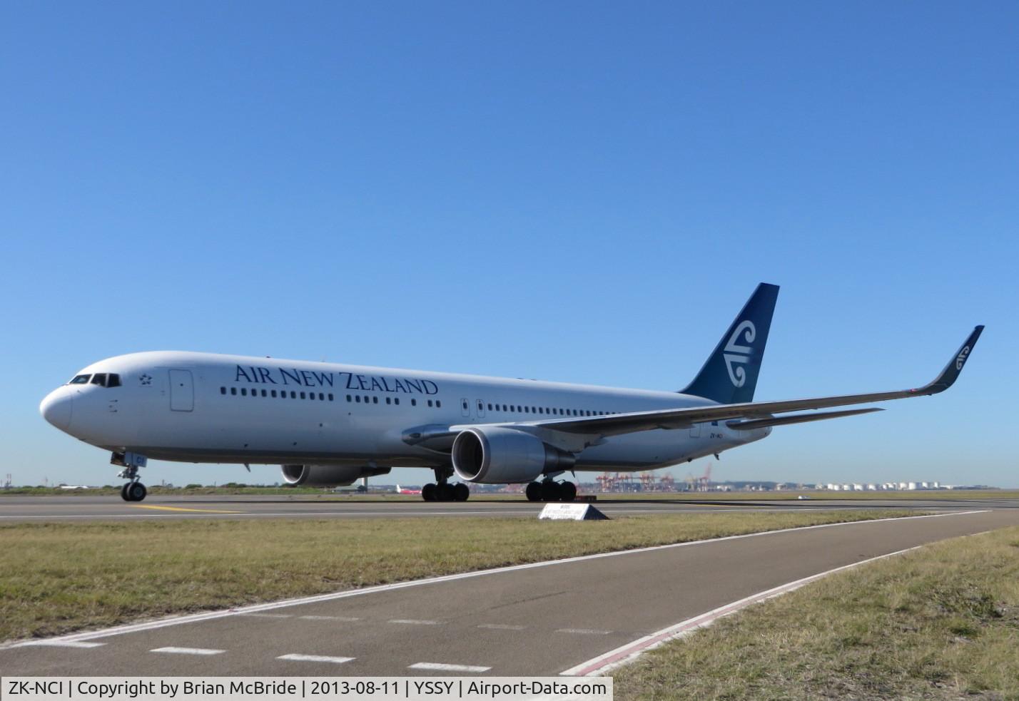 ZK-NCI, 1994 Boeing 767-319 C/N 26913, Air New Zealand. 767-319ER. ZK-NCI cn 26913 558. Sydney - Kingsford Smith International (Mascot) (SYD YSSY). Image © Brian McBride.11 August 2013