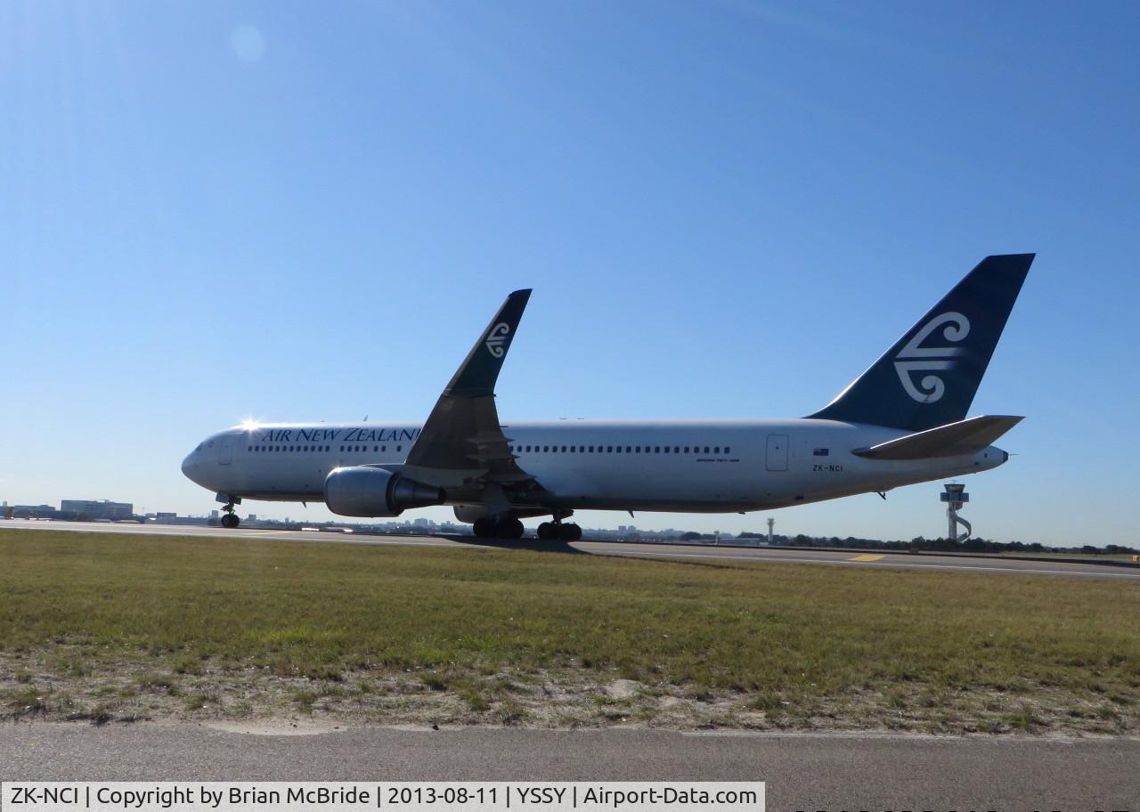 ZK-NCI, 1994 Boeing 767-319 C/N 26913, Air New Zealand. 767-319ER. ZK-NCI cn 26913 558. Sydney - Kingsford Smith International (Mascot) (SYD YSSY). Image © Brian McBride. 11 August 2013