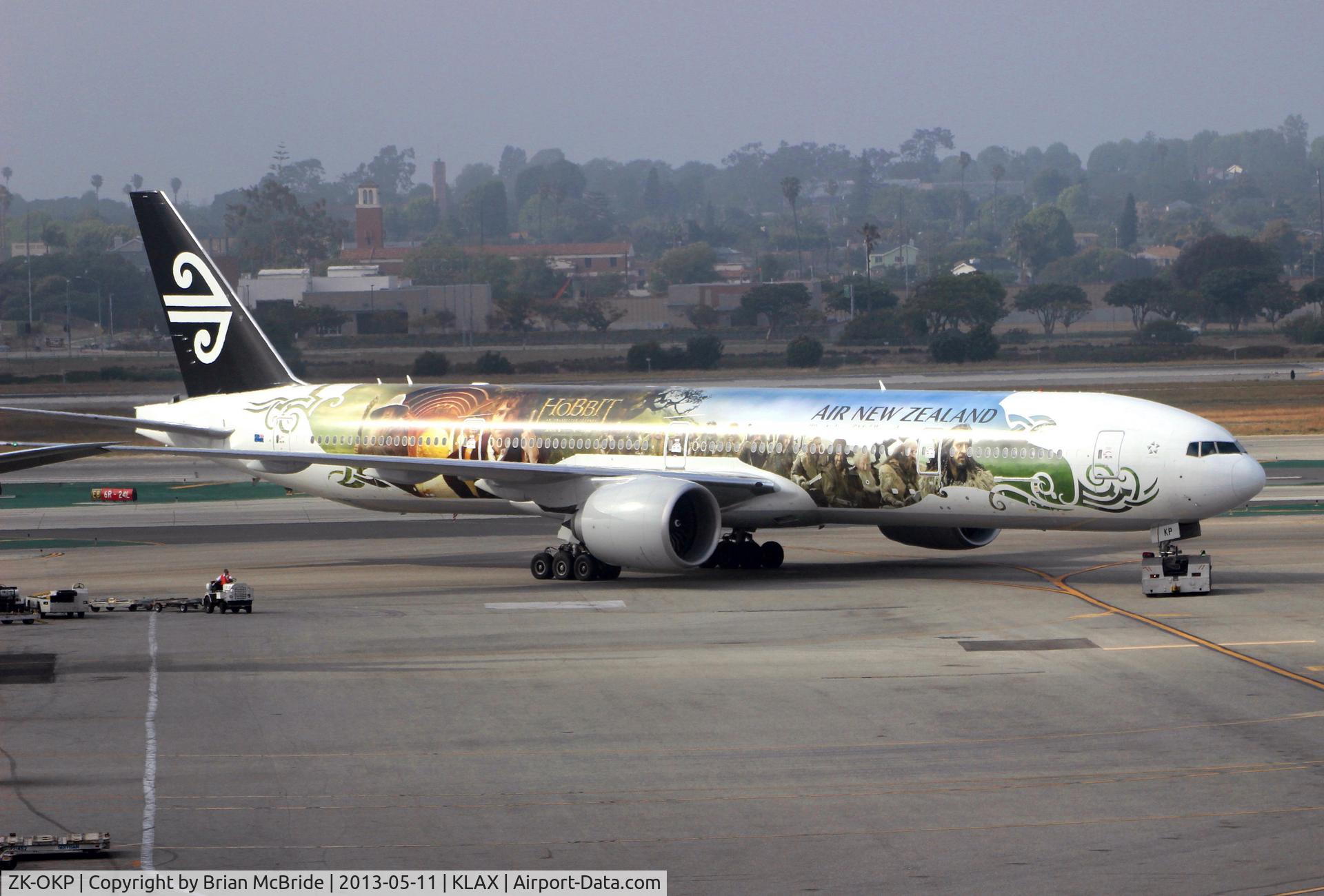 ZK-OKP, 2011 Boeing 777-306/ER C/N 39041, Air New Zealand. 777-319ER. ZK-OKP cn 39041 972. Los Angeles - International (LAX KLAX). Image © Brian McBride. 11 May 2013