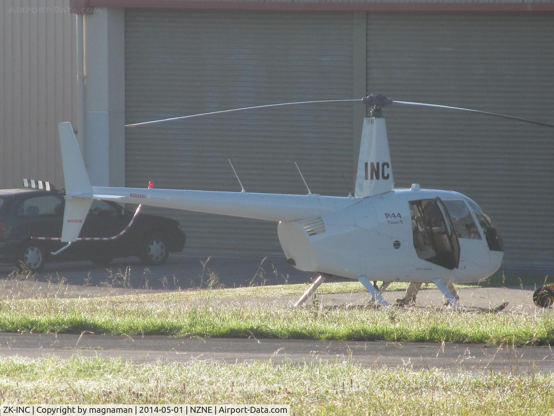 ZK-INC, 2006 Robinson R44 Raven II C/N 10940, At north shore on crisp autumn morning