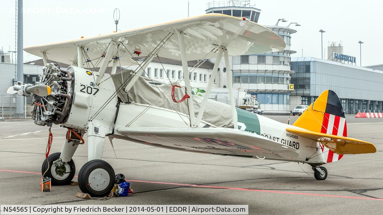 N54565, 1941 Boeing A75N1(PT17) C/N 75-1057, Flugplatzfest 2014 at Airport Saarbrücken