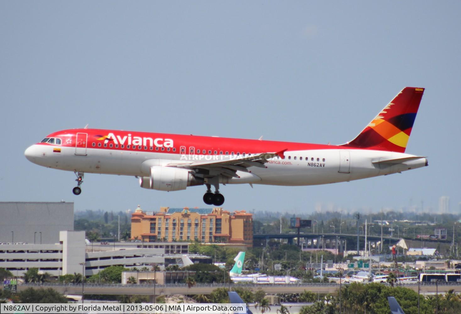 N862AV, 2011 Airbus A320-214 C/N 4862, Avianca A320