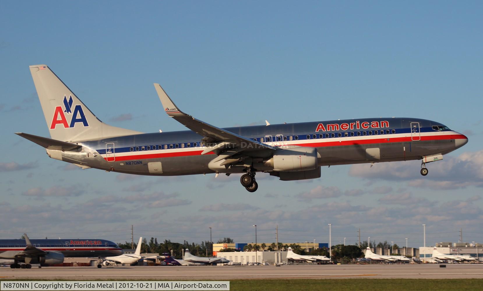N870NN, 2011 Boeing 737-823 C/N 40765, American 737-800