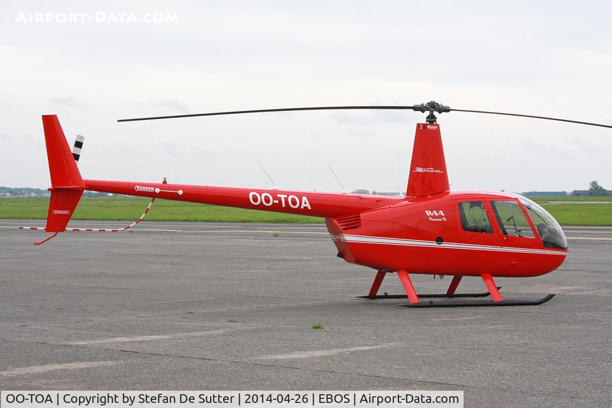 OO-TOA, 2013 Robinson R44 Raven II C/N 13585, Parked on apron 3.
