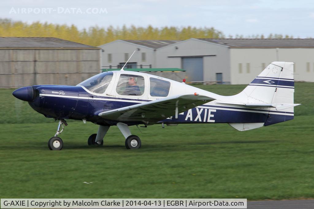 G-AXIE, 1969 Beagle B-121 Pup Series 2 (Pup 150) C/N B121-087, Beagle B-121 Pup Series 2 at The Real Aeroplane Club's Early Bird Fly-In, Breighton Airfield, April 2014.