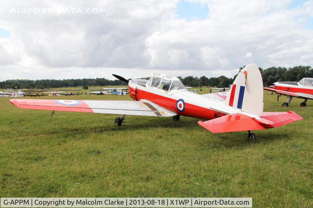 G-APPM, 1950 De Havilland DHC-1 Chipmunk 22 C/N C1/0159, De Havilland DHC-1 Chipmunk Mk22 at The De Havilland Moth Club's 28th International Moth Rally at Woburn Abbey. August 2013.