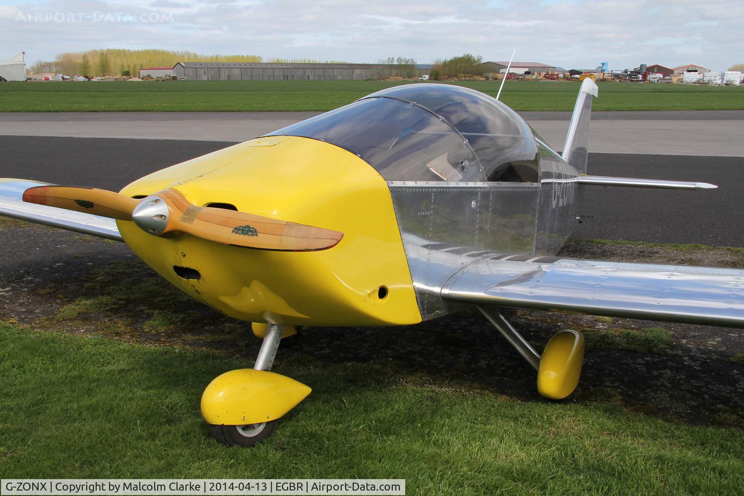 G-ZONX, 2007 Sonex Sonex C/N PFA 337-14689, Sonex at The Real Aeroplane Club's Early Bird Fly-In, Breighton Airfield, April 2014.