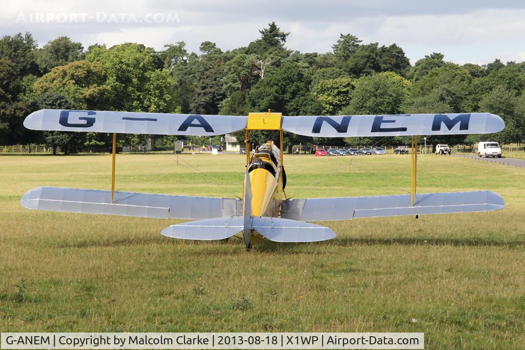 G-ANEM, 1940 De Havilland DH-82A Tiger Moth II C/N 82943, De Havilland DH-82A Tiger Moth II at The De Havilland Moth Club's 28th International Moth Rally at Woburn Abbey. August 2013.