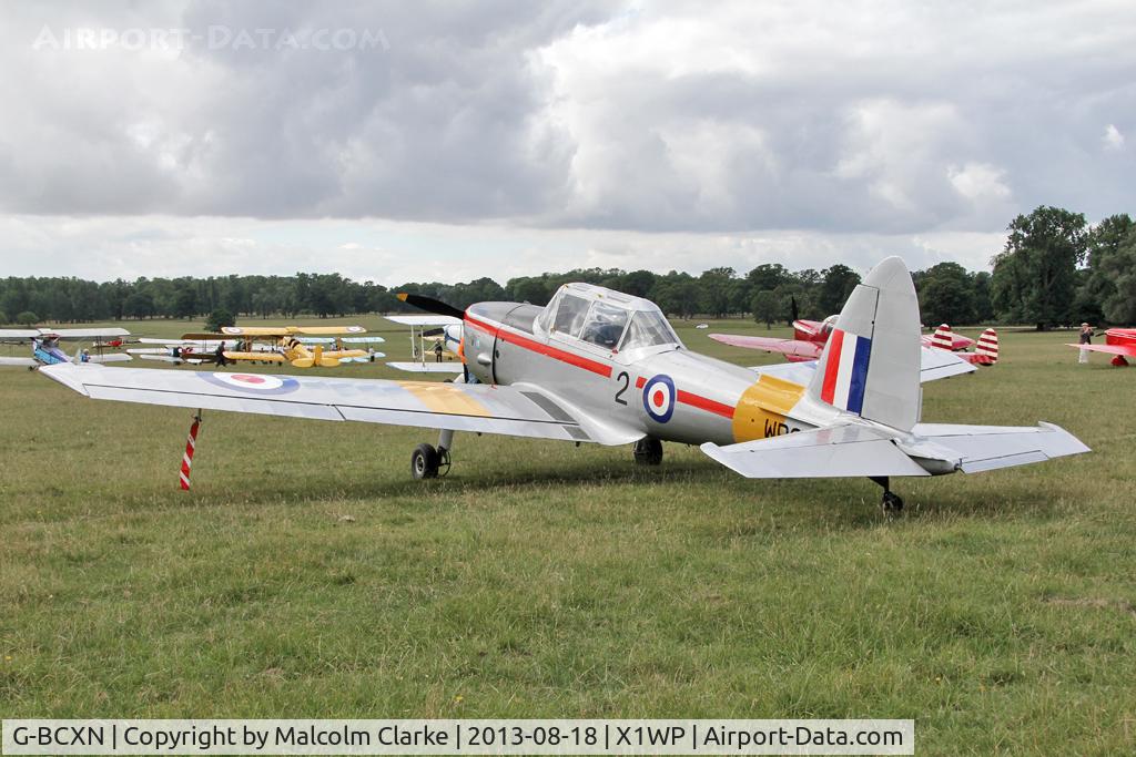 G-BCXN, 1952 De Havilland DHC-1 Chipmunk T.10 C/N C1/0692, De Havilland DHC-1 Chipmunk Mk22 at The De Havilland Moth Club's 28th International Moth Rally at Woburn Abbey. August 2013.