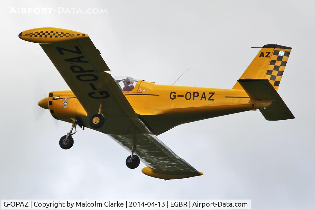 G-OPAZ, 2001 Pazmany PL-2 C/N PFA 069-10673, Pazmany PL-2 at The Real Aeroplane Club's Early Bird Fly-In, Breighton Airfield, April 2014.
