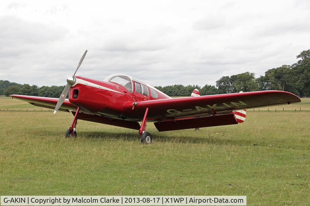 G-AKIN, 1947 Miles M38 Messenger 2A C/N 6728, Miles M-38 Messenger 2A at The De Havilland Moth Club's 28th International Moth Rally at Woburn Abbey. August 2013.