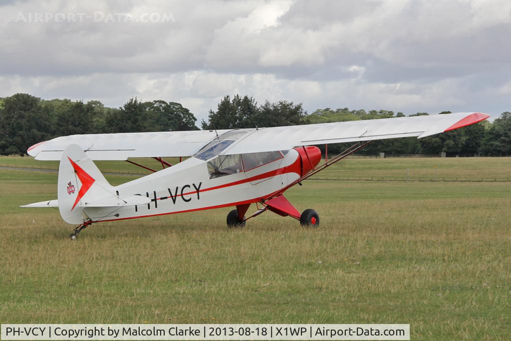 PH-VCY, 1954 Piper L-21B Super Cub (PA-18-135) C/N 18-3601, Piper PA-18-95 Super Cub at The De Havilland Moth Club's 28th International Moth Rally at Woburn Abbey. August 2013.
