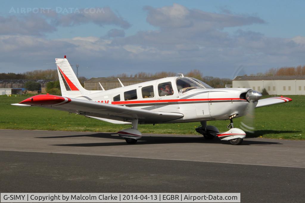 G-SIMY, 1976 Piper PA-32-300 Cherokee Six Cherokee Six C/N 32-7640082, aPiper PA-32-300 Cherokee Six at The Real Aeroplane Club's Early Bird Fly-In, Breighton Airfield, April 2014.
