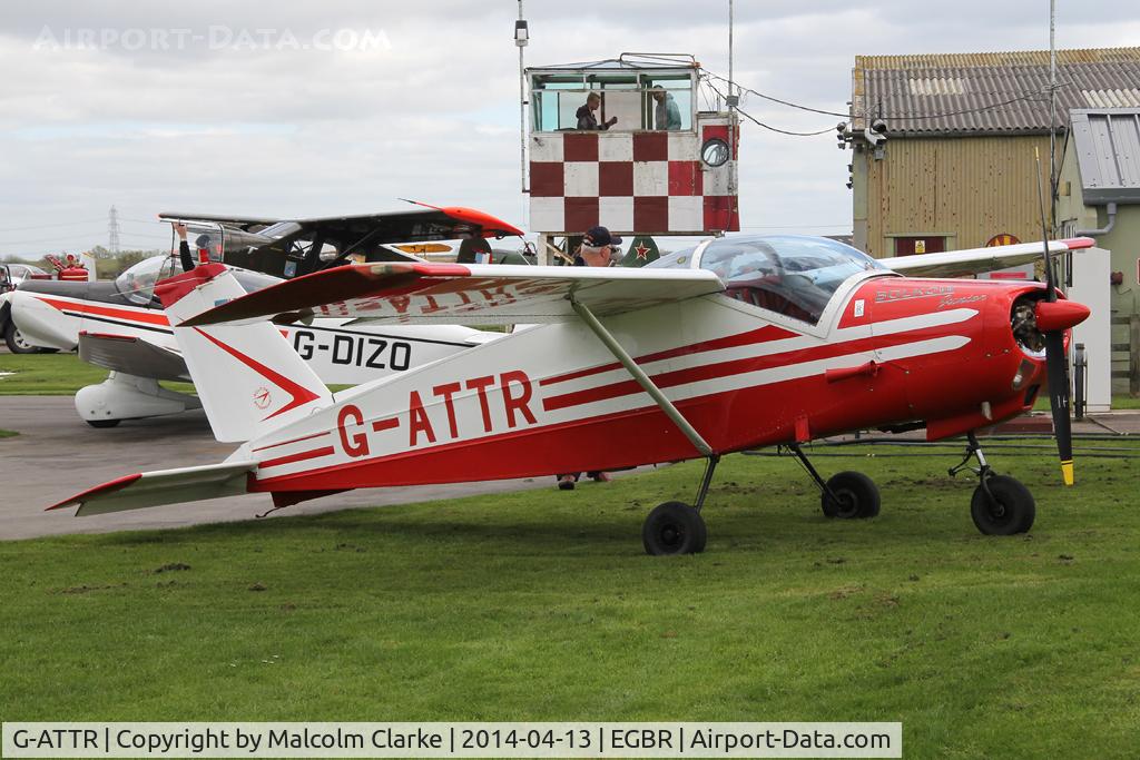 G-ATTR, 1966 Bolkow Bo-208C Junior C/N 612, Bolkow BO-208C Junior at The Real Aeroplane Club's Early Bird Fly-In, Breighton Airfield, April 2014.