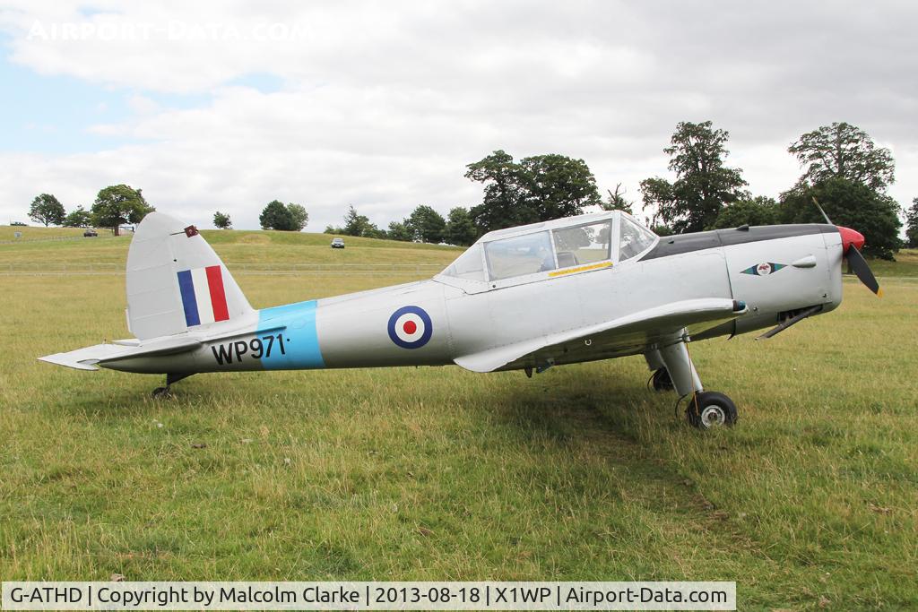 G-ATHD, 1953 De Havilland DHC-1 Chipmunk T.10 C/N C1/0837, De Havilland DHC-1 Chipmunk Mk22 at The De Havilland Moth Club's 28th International Moth Rally at Woburn Abbey. August 2013.