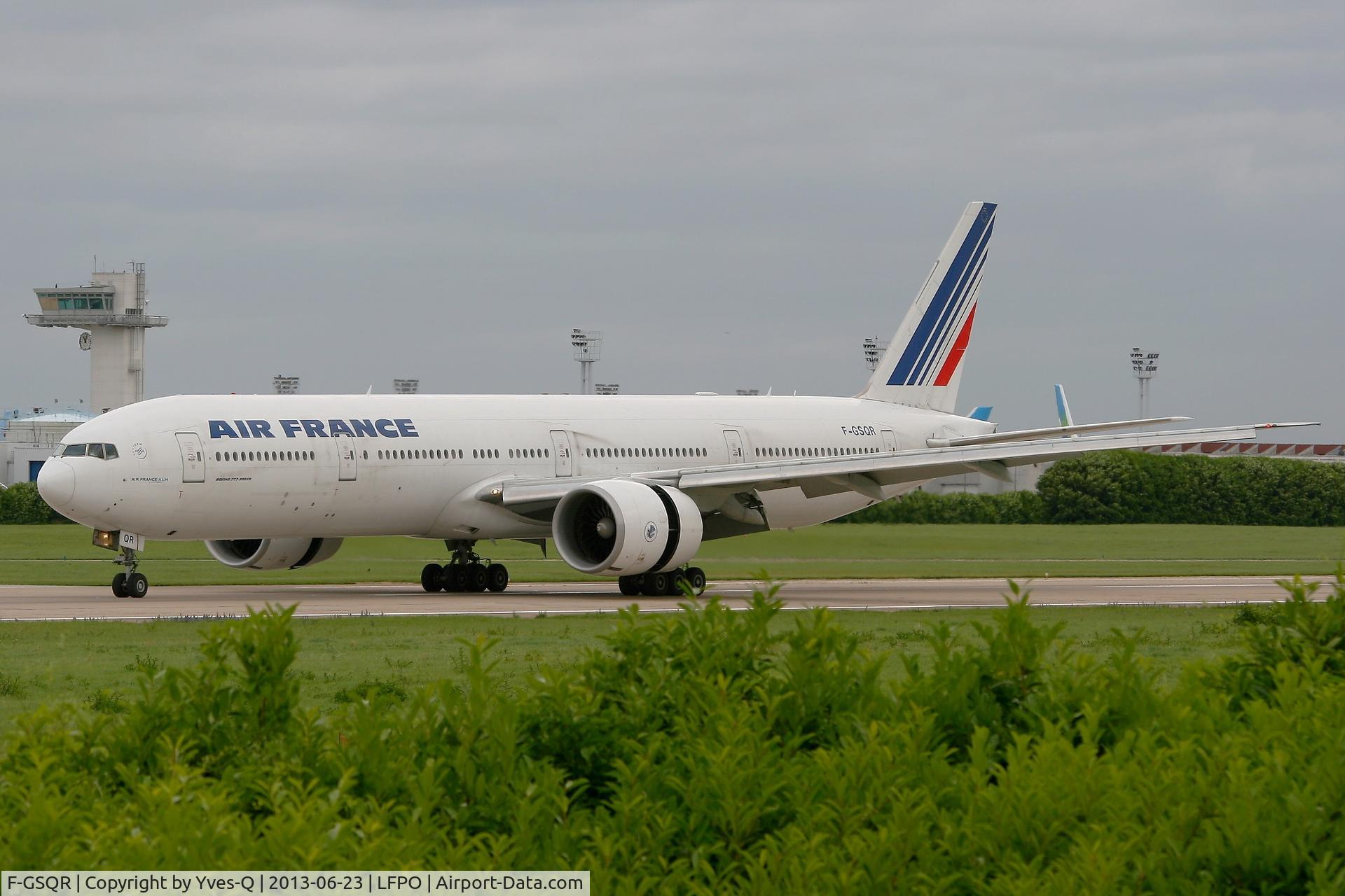 F-GSQR, 2006 Boeing 777-328/ER C/N 35677, Boeing 777-328 (ER), Reverse thrust landing rwy 26, Paris-Orly Airport (LFPO-ORY)
