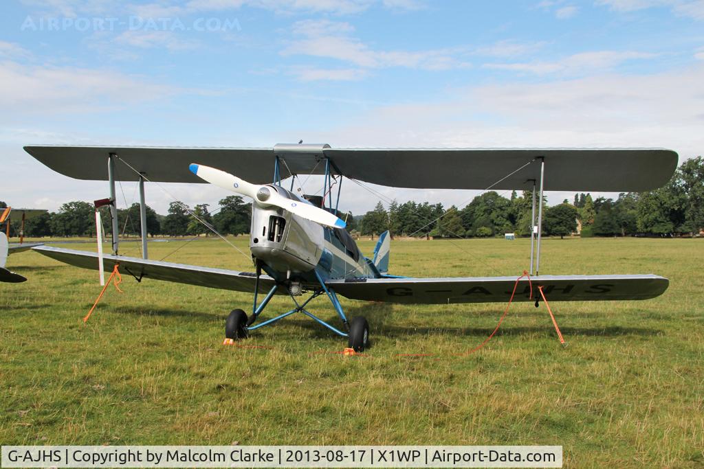 G-AJHS, 1941 De Havilland DH-82A Tiger Moth II C/N 82121, De Havilland DH-82A Tiger Moth II at The De Havilland Moth Club's 28th International Moth Rally at Woburn Abbey. August 2013.