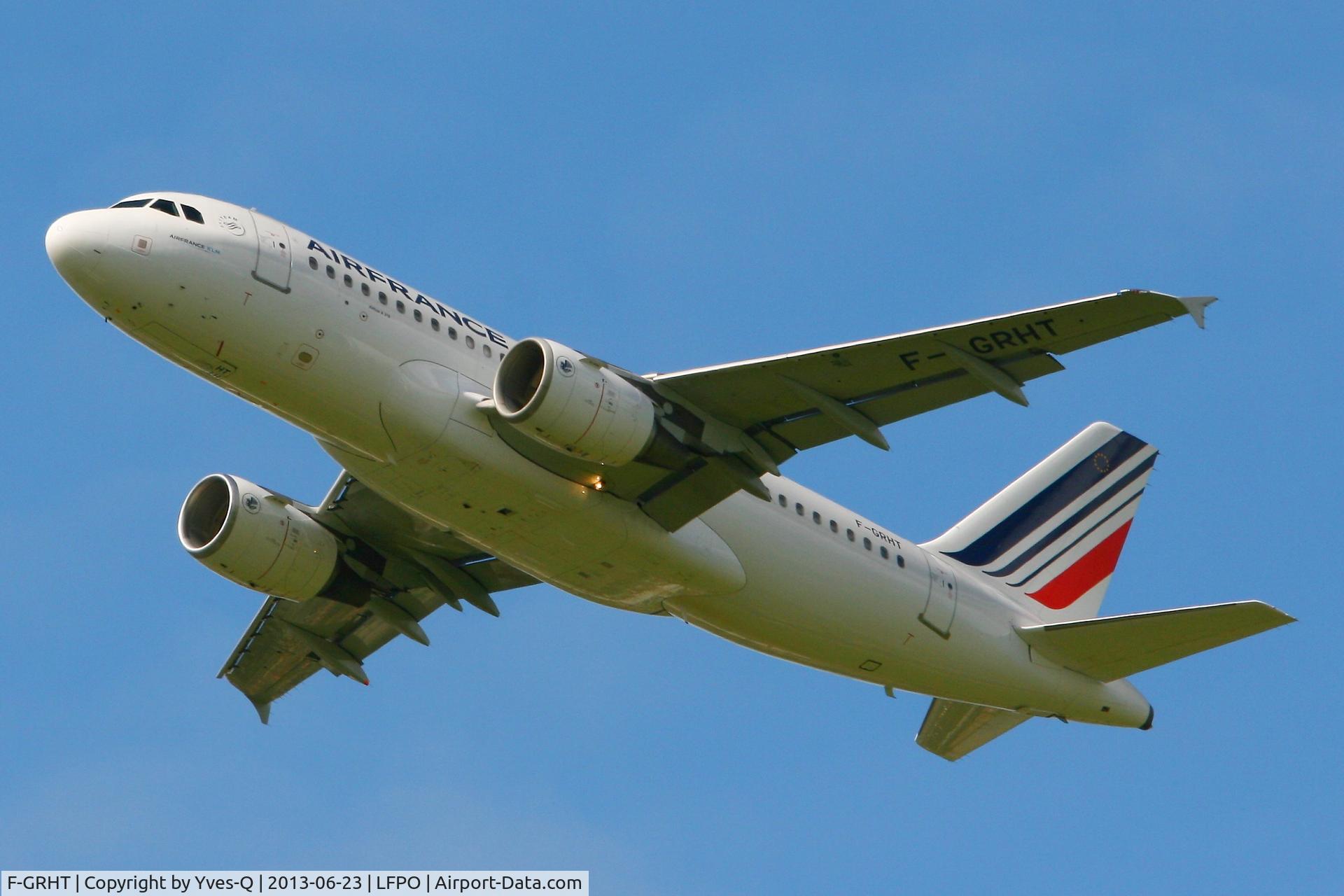 F-GRHT, 2001 Airbus A319-111 C/N 1449, Airbus A319-111, Take off Rwy 24, Paris-Orly Airport (LFPO-ORY)