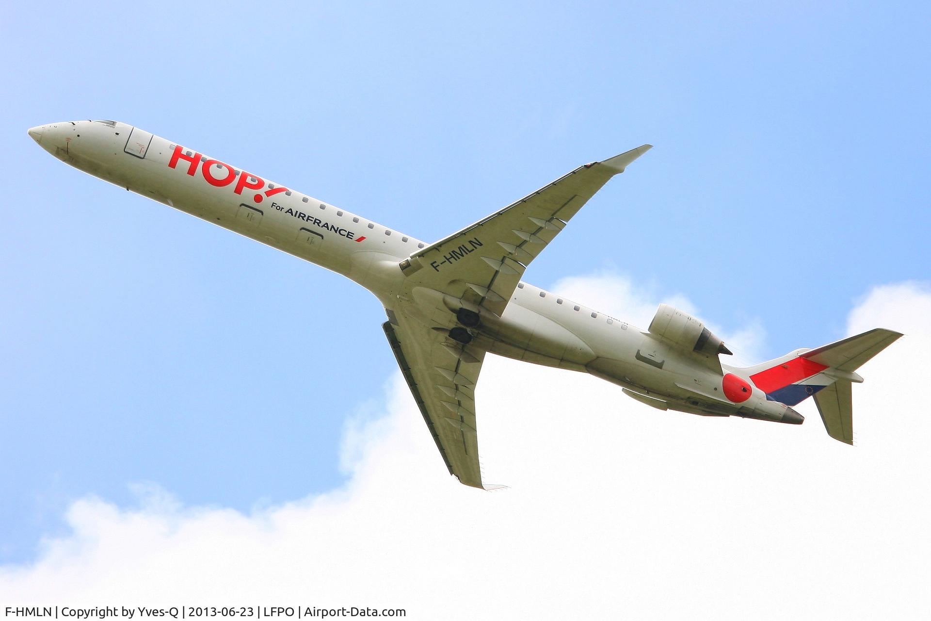 F-HMLN, 2012 Bombardier CRJ-1000EL NG (CL-600-2E25) C/N 19024, Canadair Regional Jet CRJ-1000, Take off Rwy 24, Paris-Orly Airport (LFPO-ORY)