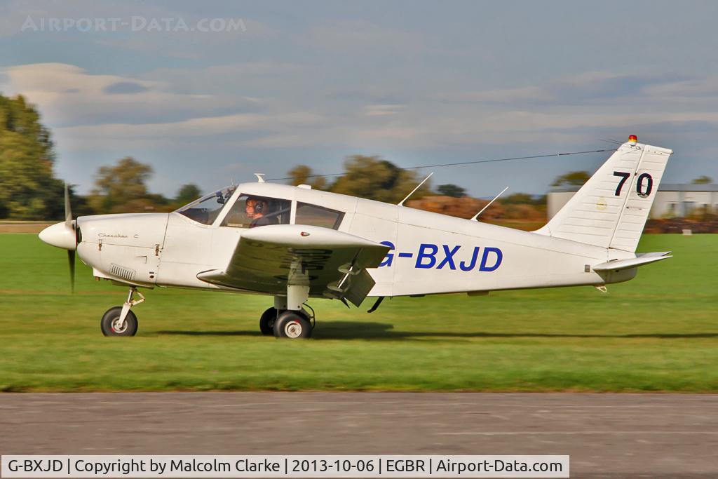 G-BXJD, 1967 Piper PA-28-180 Cherokee C/N 28-4215, Piper PA-28-180 Cherokee at The Real Aeroplane Club's Pre-Hibernation Fly-In, Breighton Airfield, October 2013.