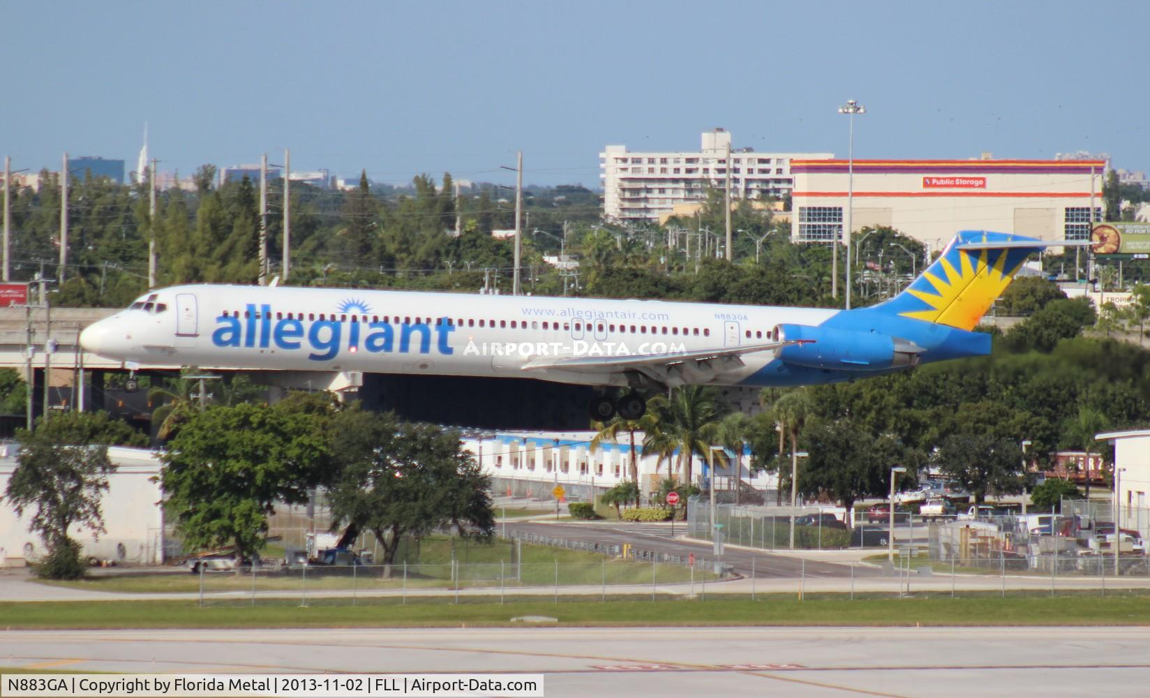 N883GA, 1987 McDonnell Douglas MD-83 (DC-9-83) C/N 49710, Allegiant MD-83