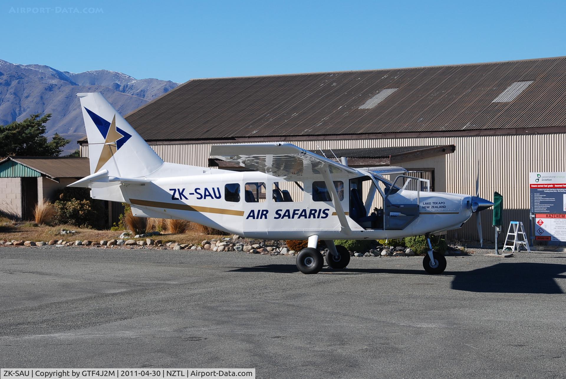 ZK-SAU, Gippsland GA-8-TC320 Airvan C/N GA8-TC320-09-144, ZK-SAU  Air Safaris  Lake Tekapo  30.4.11