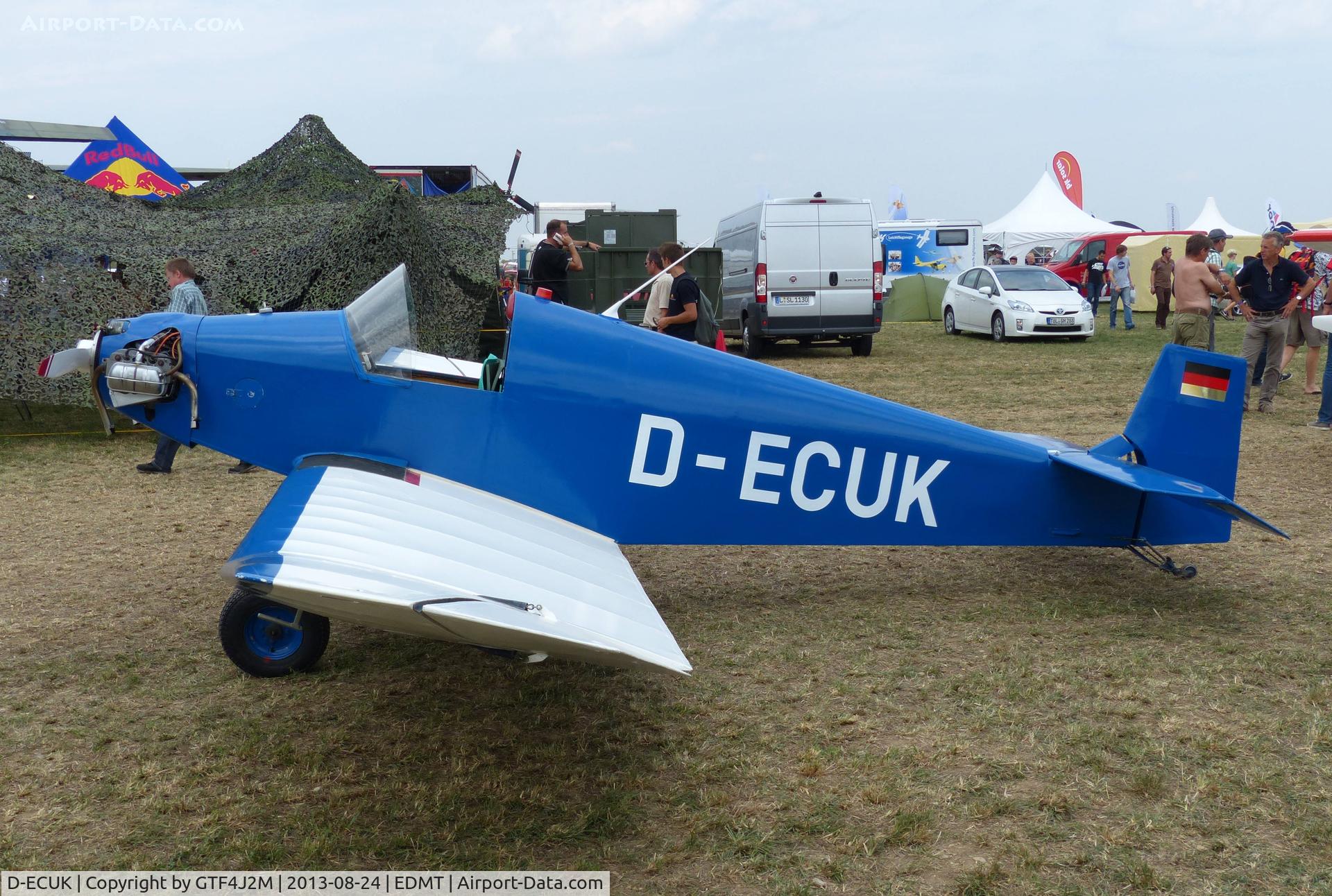 D-ECUK, 1960 Jodel D9 C/N AB-07, D-ECUK  at Tannheim 24.8.13