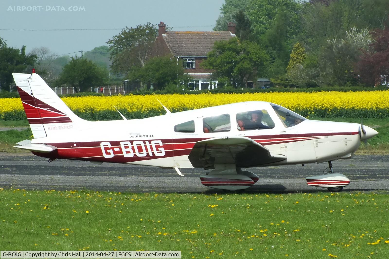G-BOIG, 1985 Piper PA-28-161 Cherokee Warrior II C/N 28-8516027, privately owned