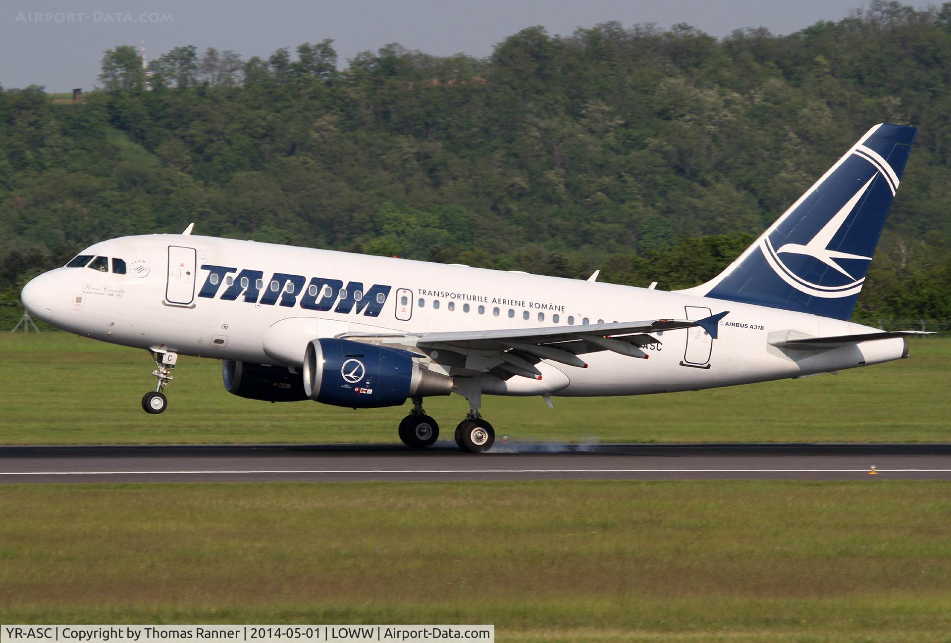 YR-ASC, 2007 Airbus A318-121 C/N 3220, Tarom A318