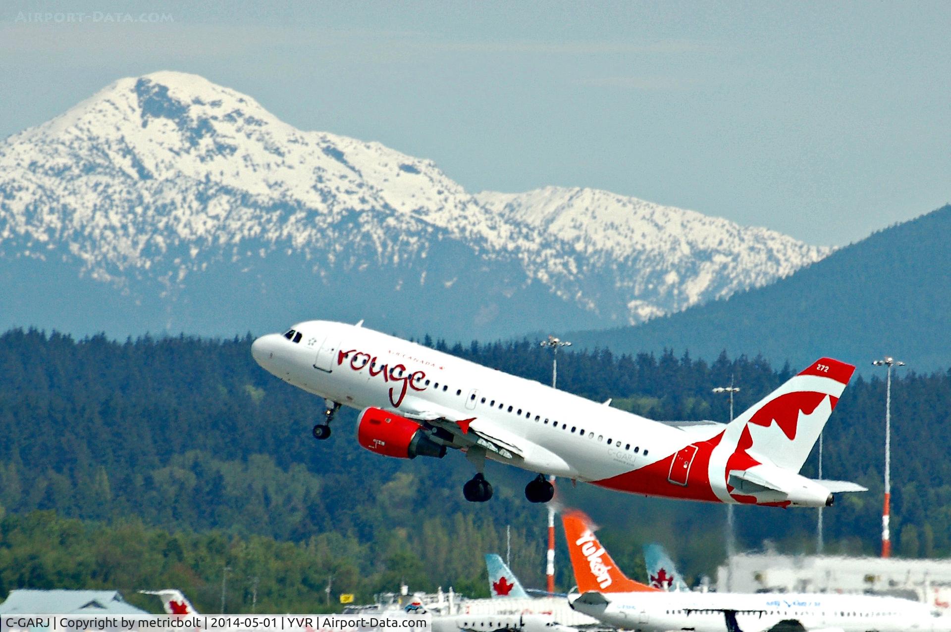 C-GARJ, 1997 Airbus A319-114 C/N 752, Now in AC Rouge livery,operating to LAS