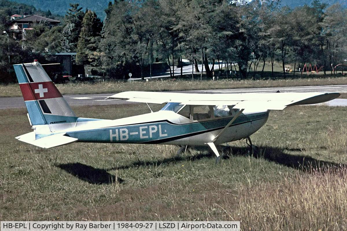 HB-EPL, 1972 Partenavia P-64B Oscar 200 C/N 39, Partenavia P.66B Oscar 150 [39] Ascona~HB 27/09/1984. Taken from a slide.
