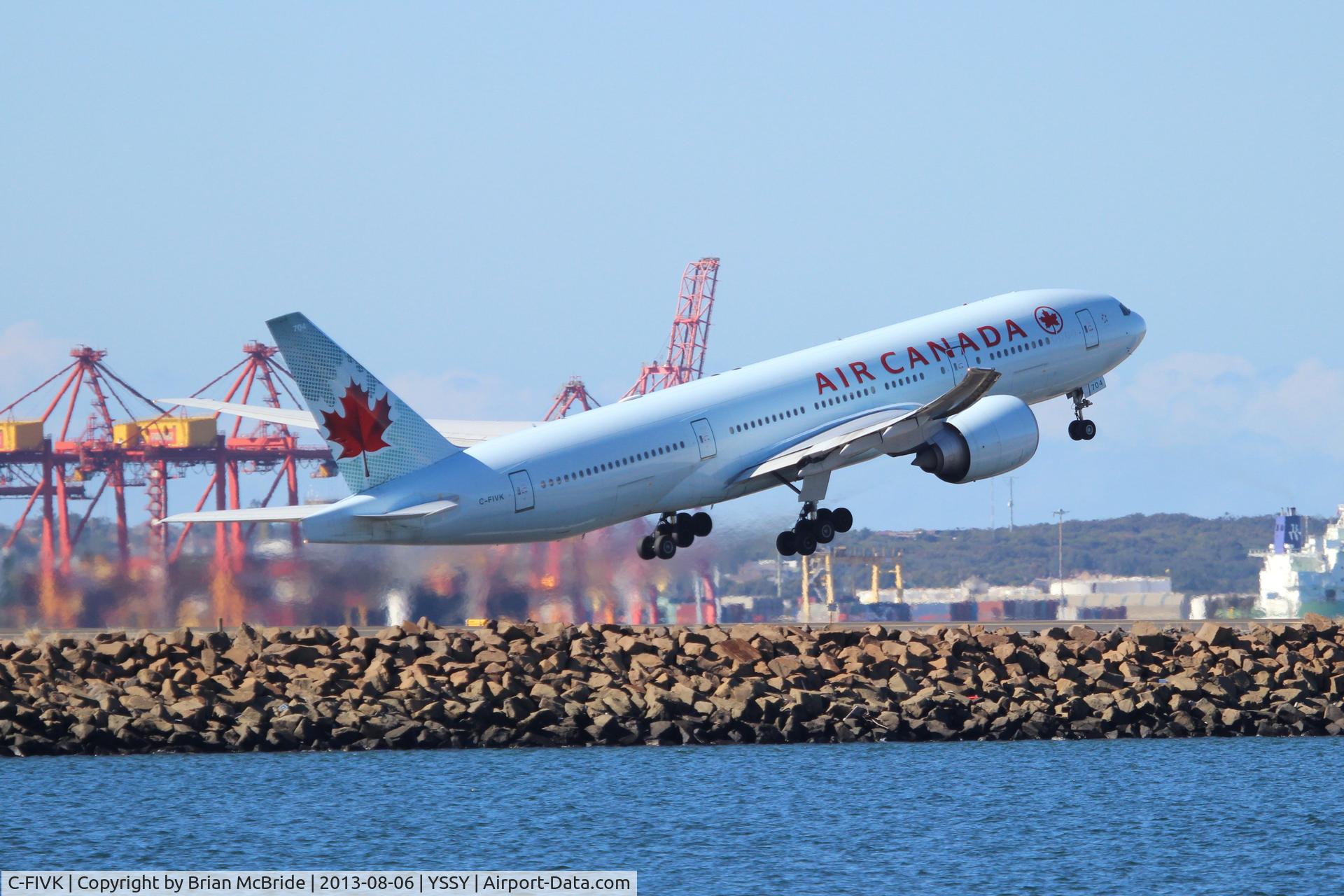 C-FIVK, 2008 Boeing 777-233/LR C/N 35245, Air Canada. 777-233LR. C-FIVK 704 cn 35245 689. Sydney - Kingsford Smith International (Mascot) (SYD YSSY). Image © Brian McBride. 06 August 2013