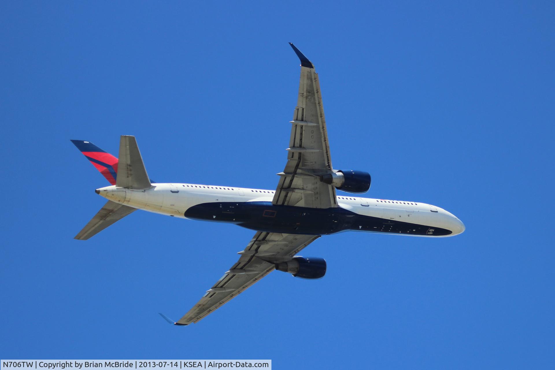 N706TW, 1997 Boeing 757-2Q8 C/N 28165, Delta Airlines. 757-2Q8. N706TW 6804 cn 28165 743. Seattle Tacoma - International (SEA KSEA). Image © Brian McBride. 14 July 2013