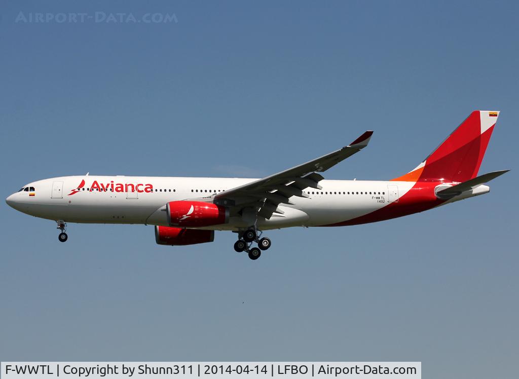 F-WWTL, 2013 Airbus A330-243 C/N 1492, C/n 1492 - To be N941AV
