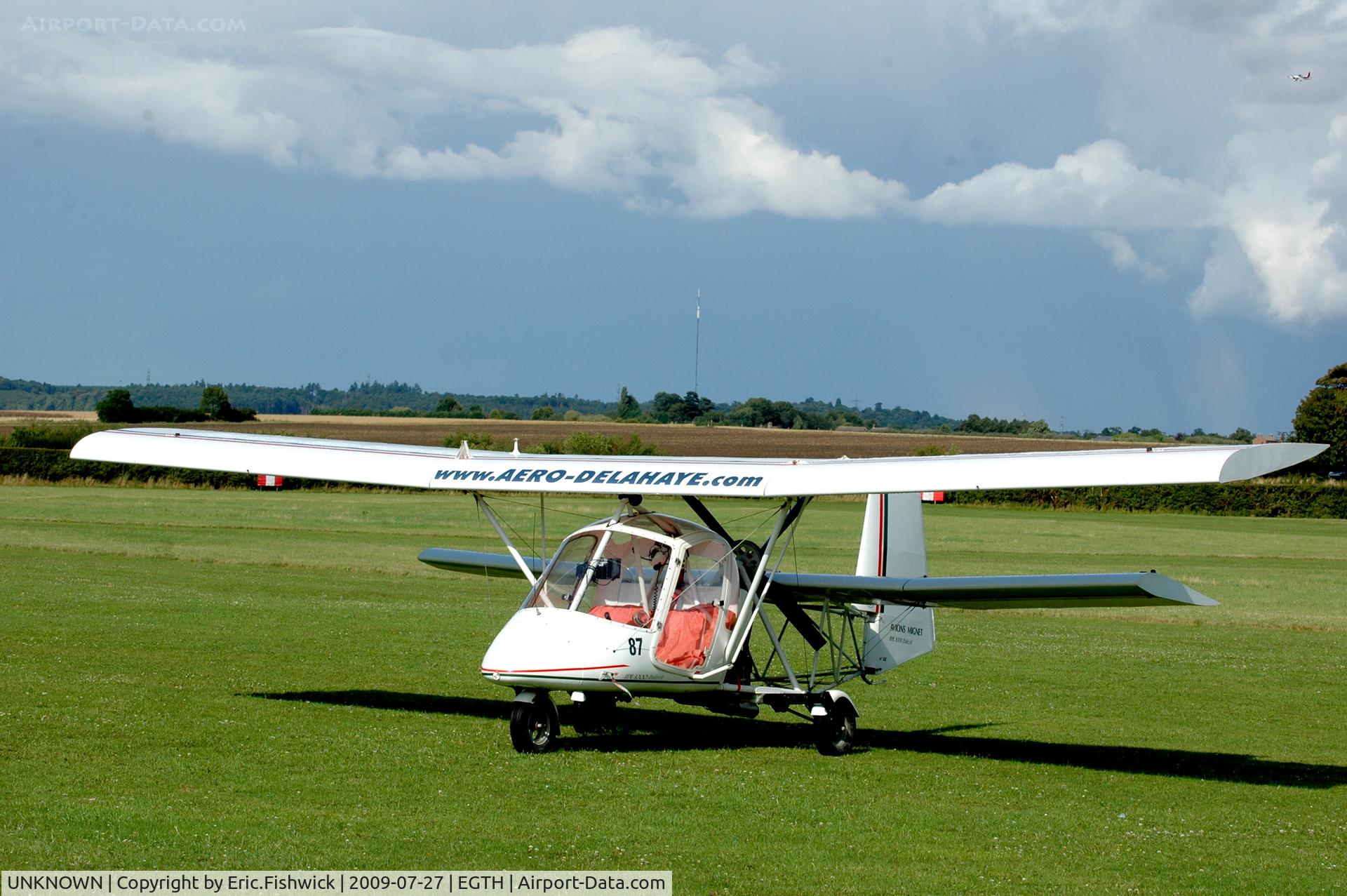 UNKNOWN, Miscellaneous Various C/N unknown, No.87 - 62-ANO - Avions Mignet HM100 Balerit - Tour de France ULM 2009 - Anniversaire Louis Bleriot. (reg'n. not known)