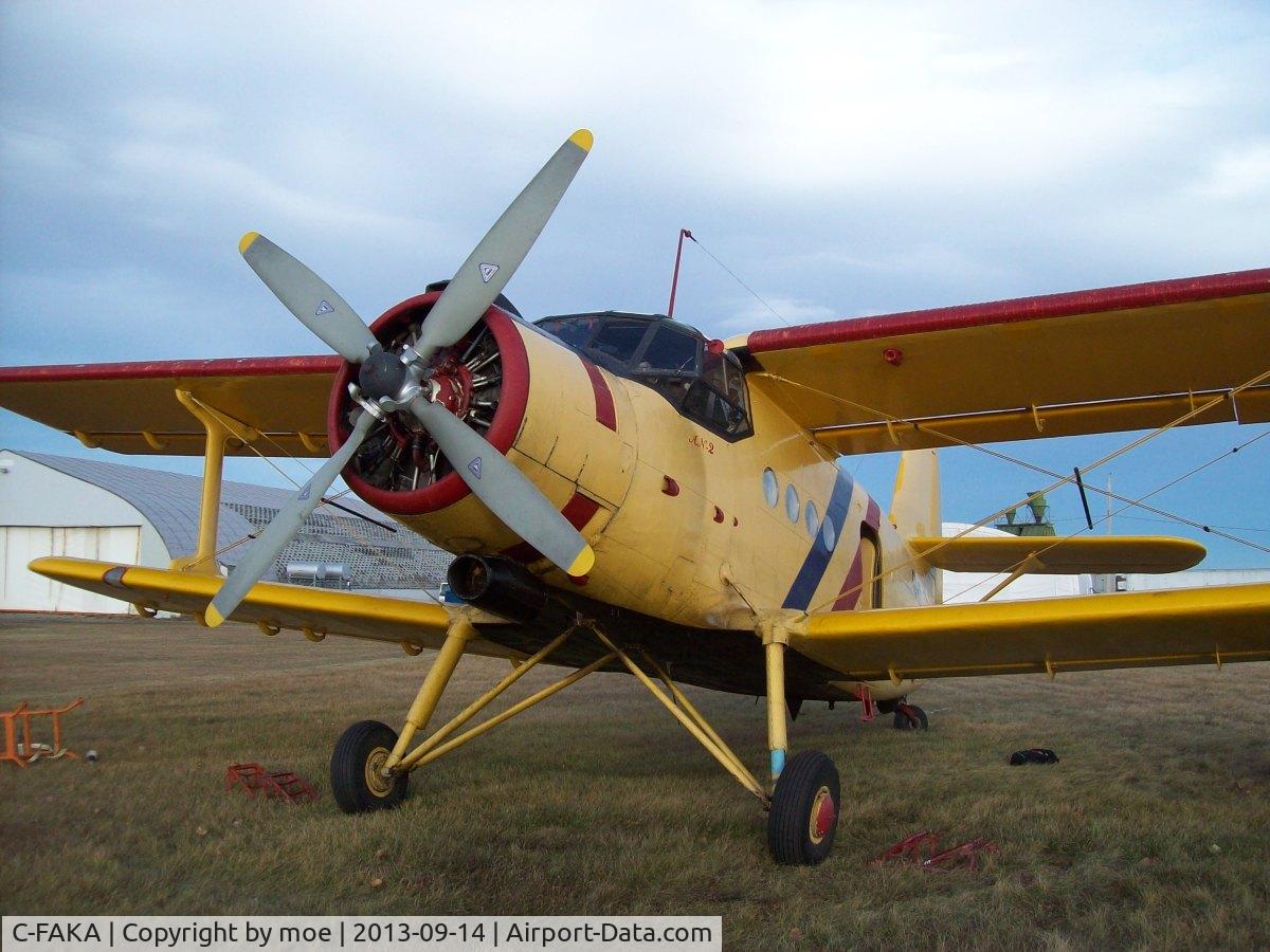 C-FAKA, 1982 Antonov An-2 C/N 1G19747, Antanov AN-2  C-FAKA At Airdrie Sept 2013