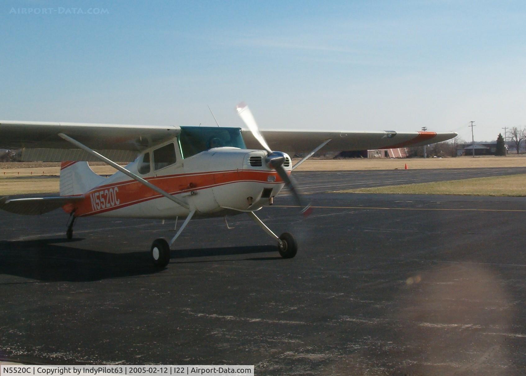 N5520C, 1950 Cessna 170A C/N 19567, ..a nice tail-dragger that came in for avgas...