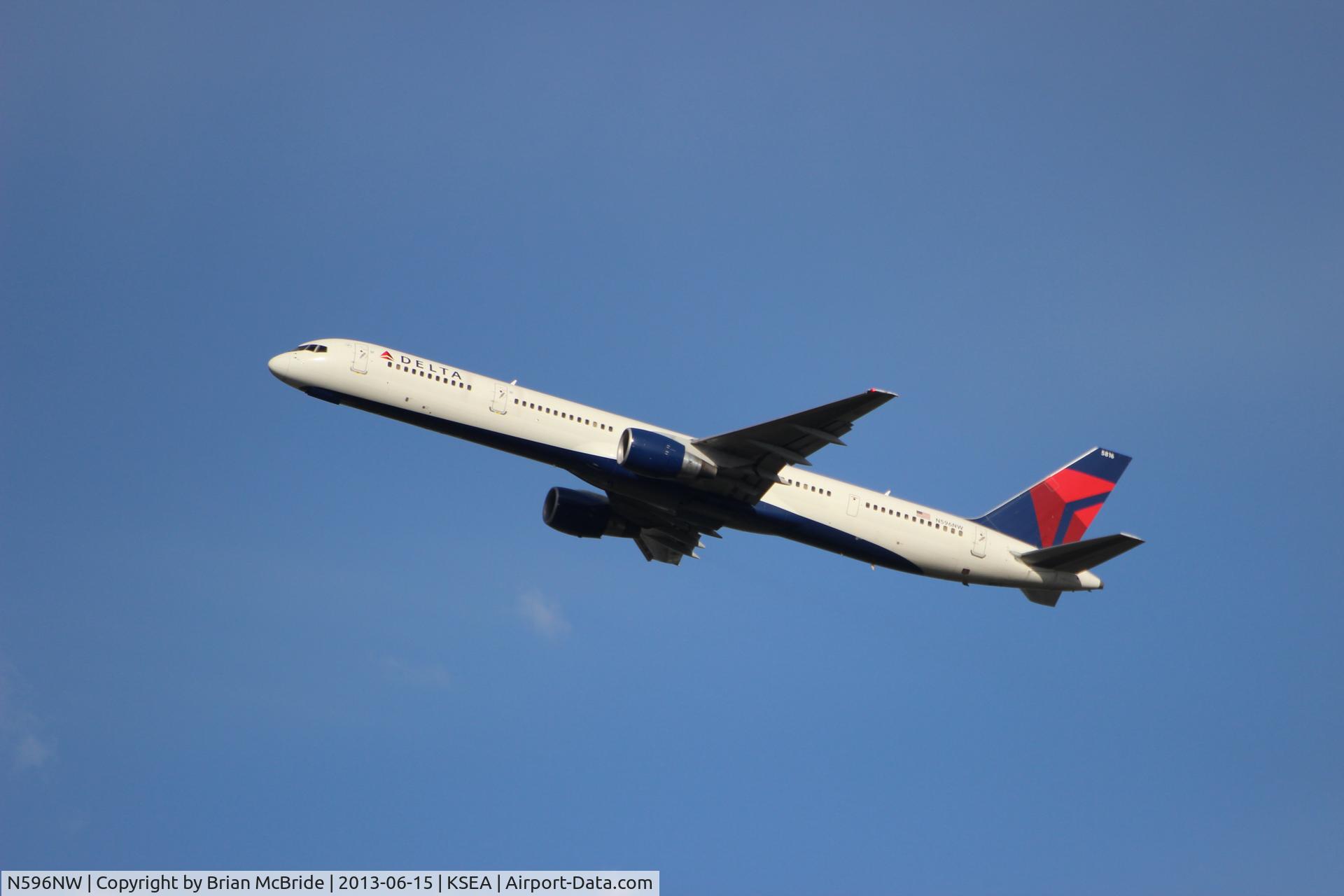 N596NW, 2003 Boeing 757-351 C/N 32996, Delta Airlines. 757-351. N596NW 5816 cn 32996 1037. Seattle Tacoma - International (SEA KSEA). Image © Brian McBride. 15 June 2013