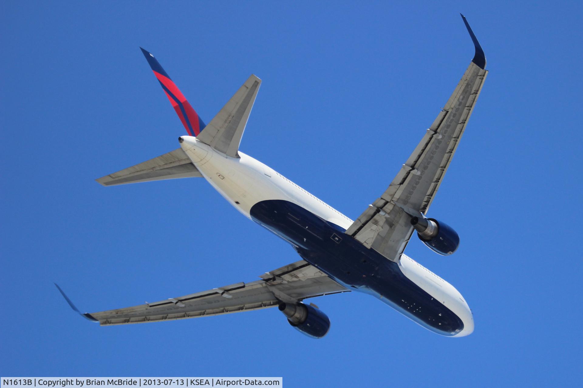 N1613B, 2001 Boeing 767-332 C/N 32776, Delta Airlines. 767-332ER. N1613B cn 32776 847. Seattle Tacoma - International (SEA KSEA). Image © Brian McBride. 13 July 2013