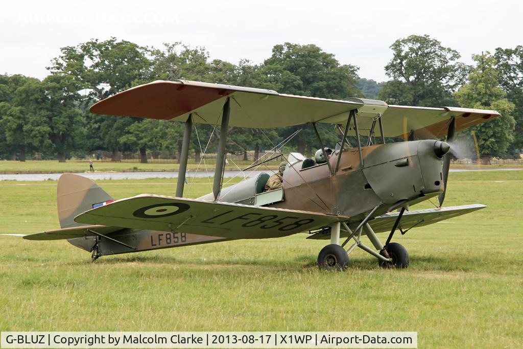 G-BLUZ, 1944 De Havilland DH.82B Queen Bee C/N 1435, De Havilland DH-82B Queen Bee at The De Havilland Moth Club's 28th International Moth Rally at Woburn Abbey. August 2013.