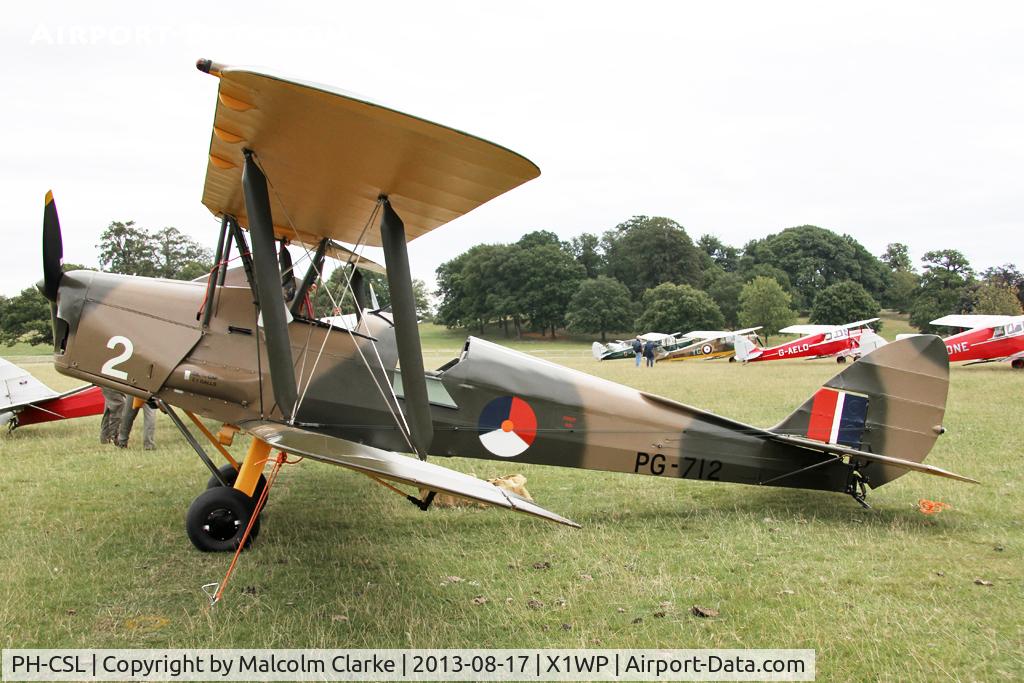 PH-CSL, De Havilland DH-82A Tiger Moth II C/N 86609, De Havilland DH-82A Tiger Moth II at The De Havilland Moth Club's 28th International Moth Rally at Woburn Abbey. August 2013.